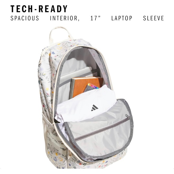 Adidas Floral Patterned Backpack - Picture 3 of 6